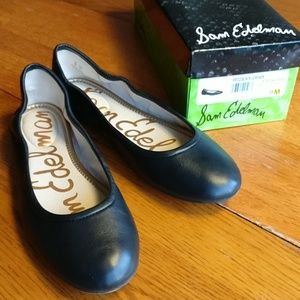 Sam Edelman black leather flats size 9